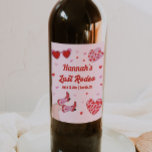 Last Rodeo Cowgirl Bachelorette Vinflaska Etikett<br><div class="desc">Det här är en retro cowgirl med en bakteriorettfest som kan kyla med en western groovisk design. Redigera de flesta formuleringar och färg för att göra så att den här sista rodeobachelorette kan kyla till ditt evenemangsbehov och din personliga stil. Välj bara "redigera med design verktyg" i verktygsfältet :)</div>