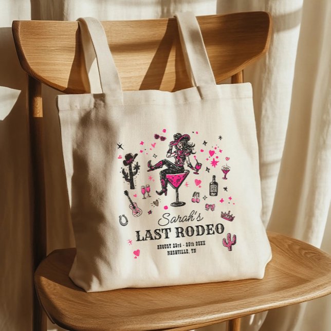Last Rodeo Cowgirl Roligt Nash Bash Bachelorette Tygkasse (Skapare uppladdad)
