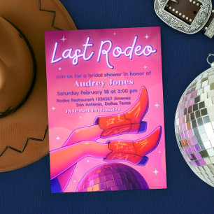 Last Rodeo - Disco Cowgirl-inbjudan Inbjudningar
