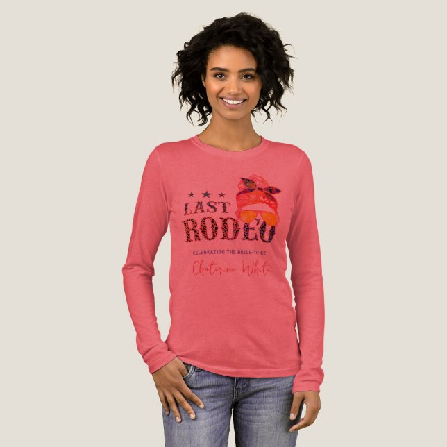 Last Rodeo Nashville Bachelorette Helg party T Shirt (Hel framsida)