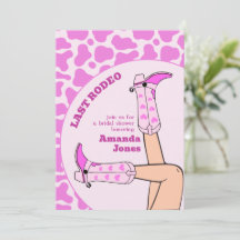 Last Rodeo Rosa Cowgirl Möhippa Party