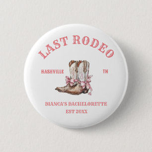 Last Rodeo Western Coquette-stövlar Bachelorette Knapp
