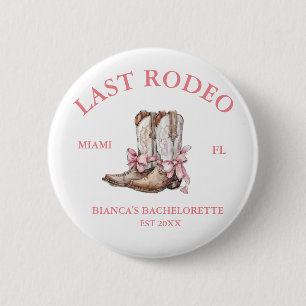 Last Rodeo Western Coquette-stövlar Bachelorette Knapp