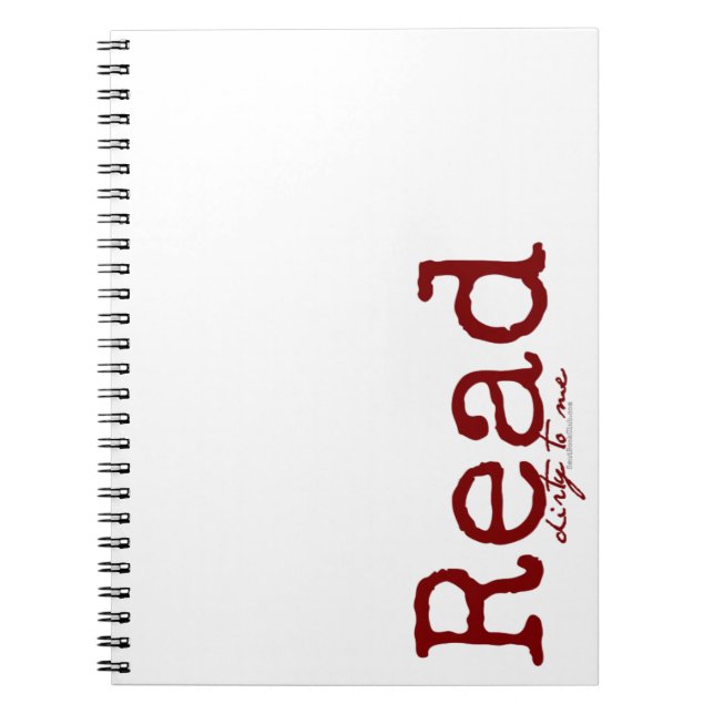 Läst smutsa ner till mig den signeraa boken anteckningsbok med spiral (Framsidan)