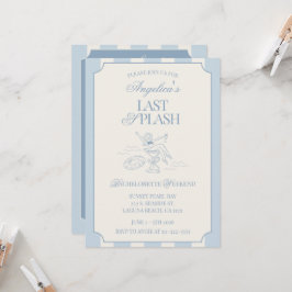 Last Splash Bachelorette Weekend Itinerary and Inbjudningar