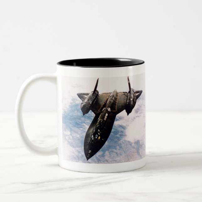 Låst_SR-71_in_flight Två-Tonad Mugg (Vänster)