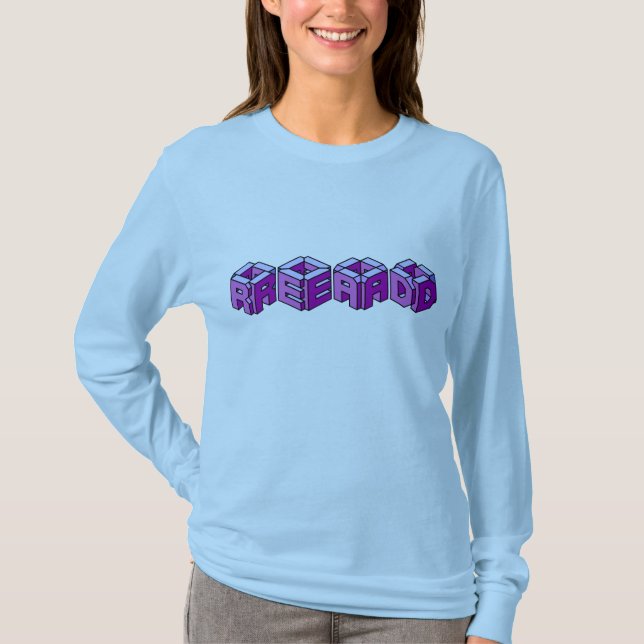 Läst - stilsort 3D T-shirt (Framsida)