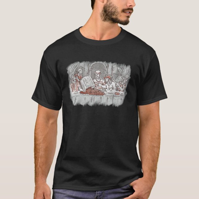 Last Supper Crab Boil Crawfish  Jesus Christian Go T Shirt (Framsida)