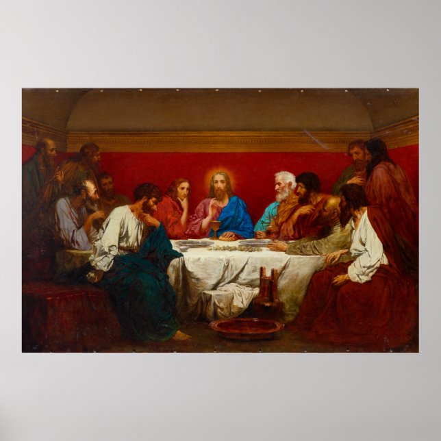 Last Supper - Henryk Siemiradzki - c1876 Poster (Framsidan)