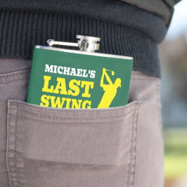 Last Swing Before the Ring Bachelor Party Flask Fickplunta