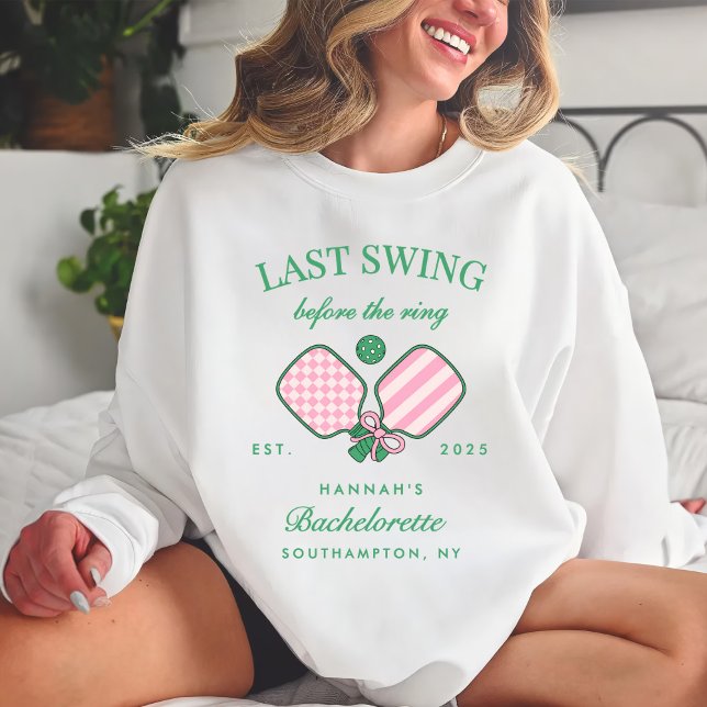 Last Swing Before The Ring Pickleball Bach Weekend T Shirt (Skapare uppladdad)