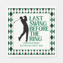 Last Swing Golf Country Club Bachelor Svart Grön