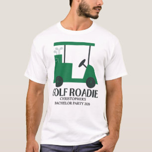 Last Swing Golf Country Club Bachelor Svart Grön T Shirt