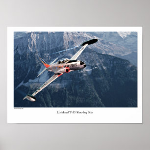 Låst T-33-tagningsstjärna Poster