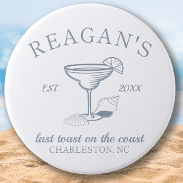 "Last Toast on Kusten" Beach Bachelorette Party Knapp