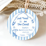 Last Toast On The Coast Bachelorette Weekend Gåvor Etiketter<br><div class="desc">Last Toast On The Coast Bachelorette Weekend Favor Tags</div>