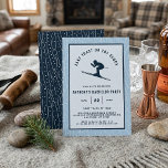 Last Toast on the Slopes Skiing Bachelor Party Inbjudningar<br><div class="desc">Get ready to hit the first tracks and the bottom of the glass! This ski-themed bachelor party invitation is the perfect way to kick off a weekend at the lodge. Featuring a sleek, minimalist silhouette of a skier against a backdrop of falling snow and ski track textures, this design captures...</div>