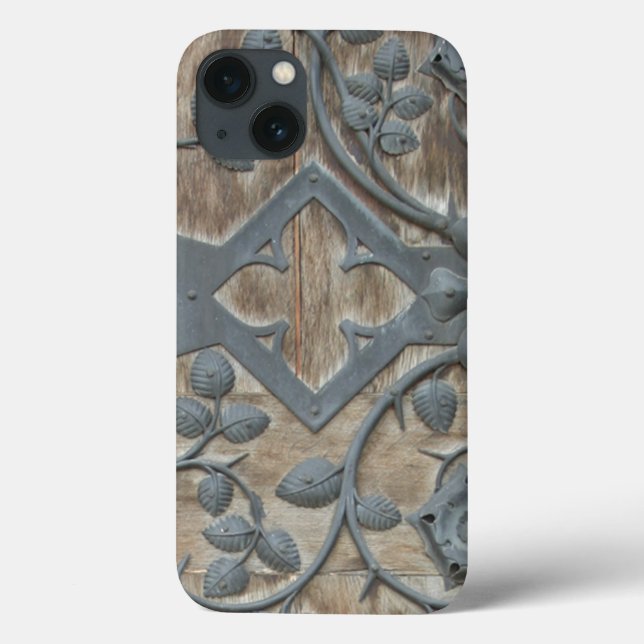 Låst upp! Funny Medieval Door iphone case (Baksida)