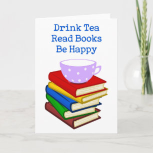 Lästa bokar för drink är Tea lyckliga Kort