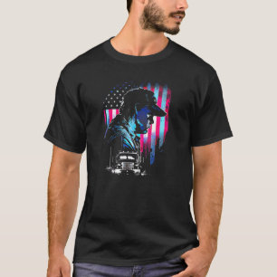 Lastare American Big Rigs Diesel Lastbil Driver 79 T Shirt