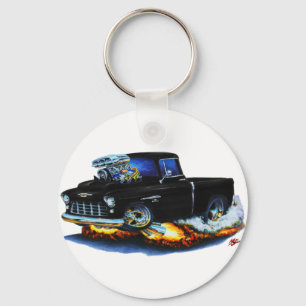 Lastbil 1955 för Chevy uppsamlingssvart Nyckelring