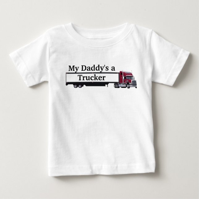 Lastbil-1, min Pappor en lastbilschaufför T Shirt (Framsida)