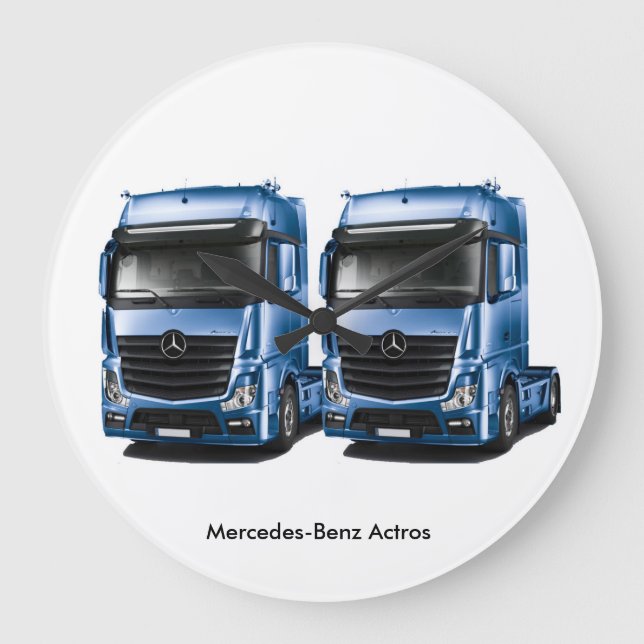 Lastbil-bild för Round-Large-Wall-Clock Stor Klocka (Framsida)