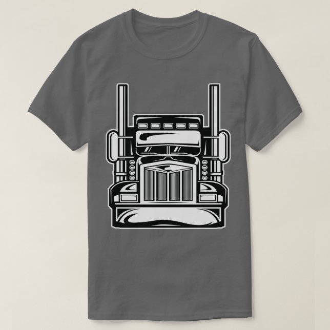 Lastbil Brummi Autobahn Transport Gasoline Lastbil T Shirt (Design framsida)