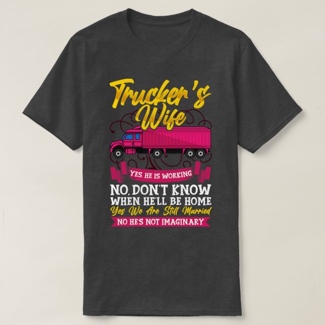 Lastbil-chauffören Maka fusk i Trucker Maka Gift T Shirt (Design framsida)