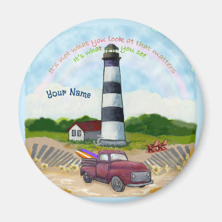 Lastbil Choice Lighthouse Magnet
