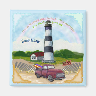 Lastbil Choice Lighthouse Magnet