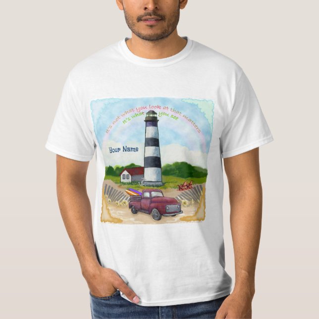 Lastbil Choice Lighthouse T Shirt (Framsida)