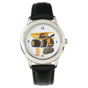 Lastbil Construction Fordon Hat Hat Hat Armbandsur