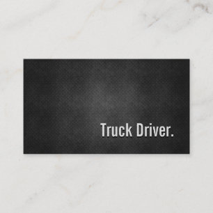 Lastbil Driver Coola Black Metall Simpity Visitkort