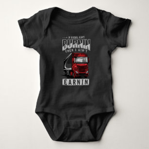 Lastbil Driver Funny Trucker Sstickande T Shirt