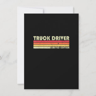 LASTBIL DRIVER Funny Yrke Yrkestitel Birthday W Inbjudningar