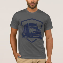 Lastbil Driver Logotyp T-Shirt