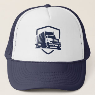 Lastbil Driver Logotyp Truckerkeps
