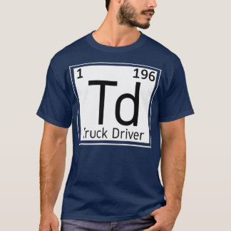Lastbil Driver Periodic Inslag Trucker Lastbilar T Shirt