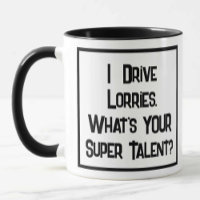 Lastbil Driver Toppen Talent. Två tonkaffe Mugg