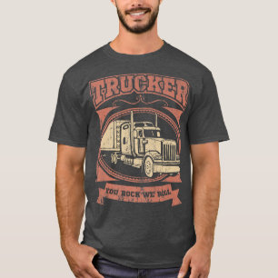 Lastbil Driver Trucker Big Rig Lastbil DU STEN WE T Shirt