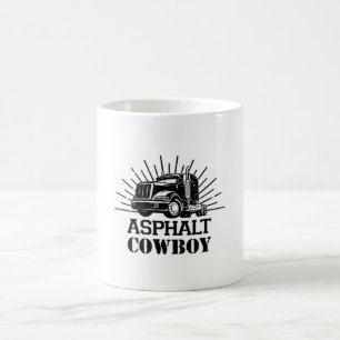 Lastbil Driver Trucker Lastbil Lastbilar Funny Gif Kaffemugg