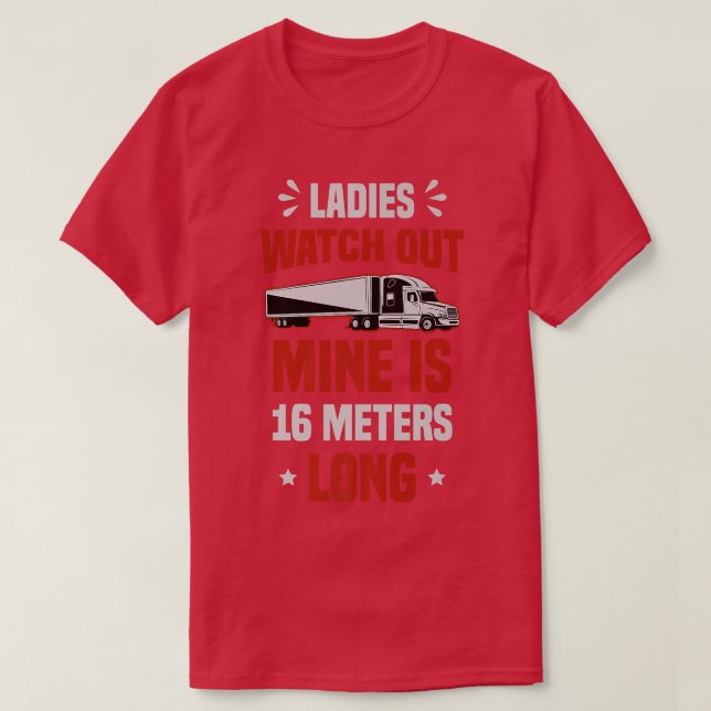 Lastbil Driver Trucker T Shirt (Design framsida)