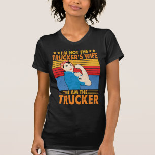 Lastbil Driver Woman Funny Truckers fru T Shirt