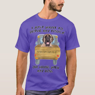 Lastbil Driving Hund Mastiff T Shirt