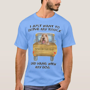 Lastbil Driving Hund Petits Bassets Griffons Vende T Shirt