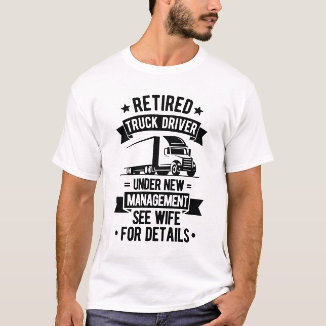 Lastbil-drivrutin - Pension-citat T Shirt (Framsida)