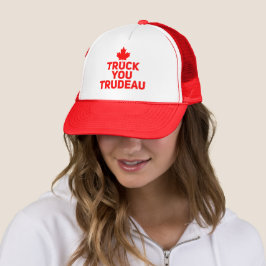 Lastbil du Trudeau Trucker roligt Justin Trudeau Keps