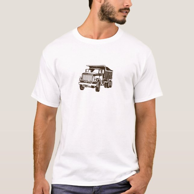 Lastbil för skjorta för utslagsplats för Dumptruck Tee (Framsida)