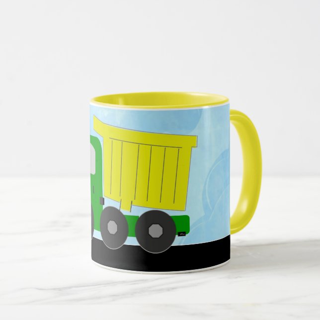 Lastbil (gulten) Mugg (Framsida höger)